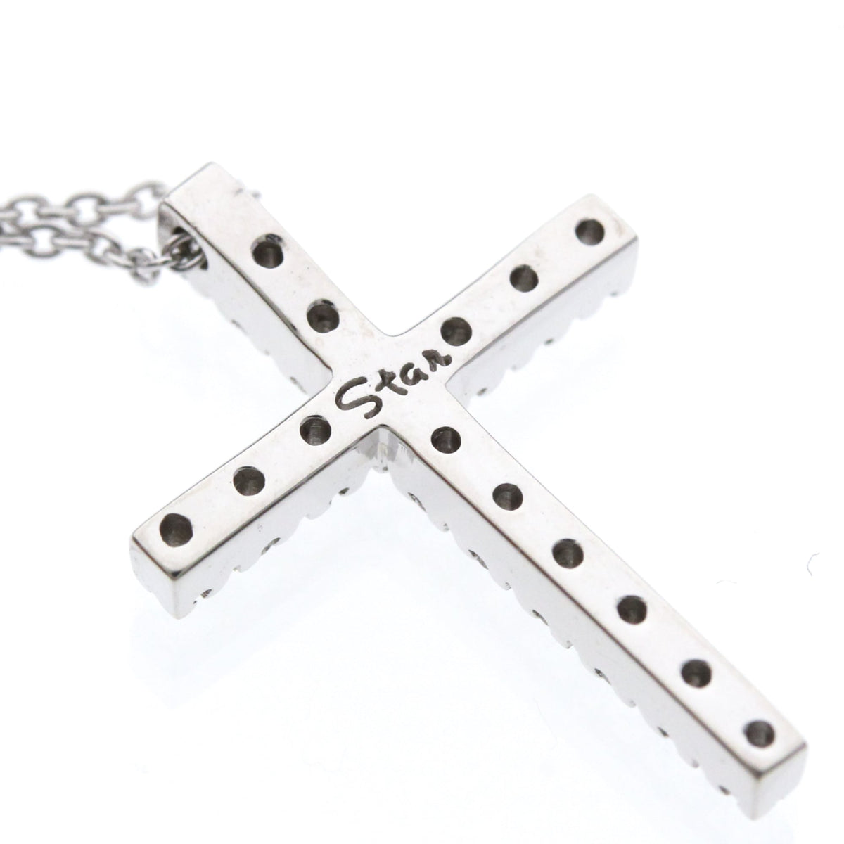Star Jewelry Diamond Cross · 18K White Gold