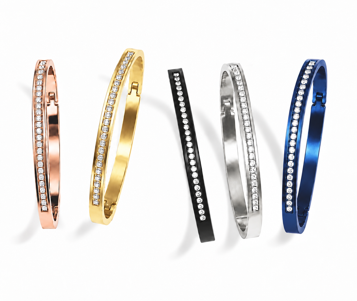 BG333W B.Tiff Eternity 25 Bangle Bracelet
