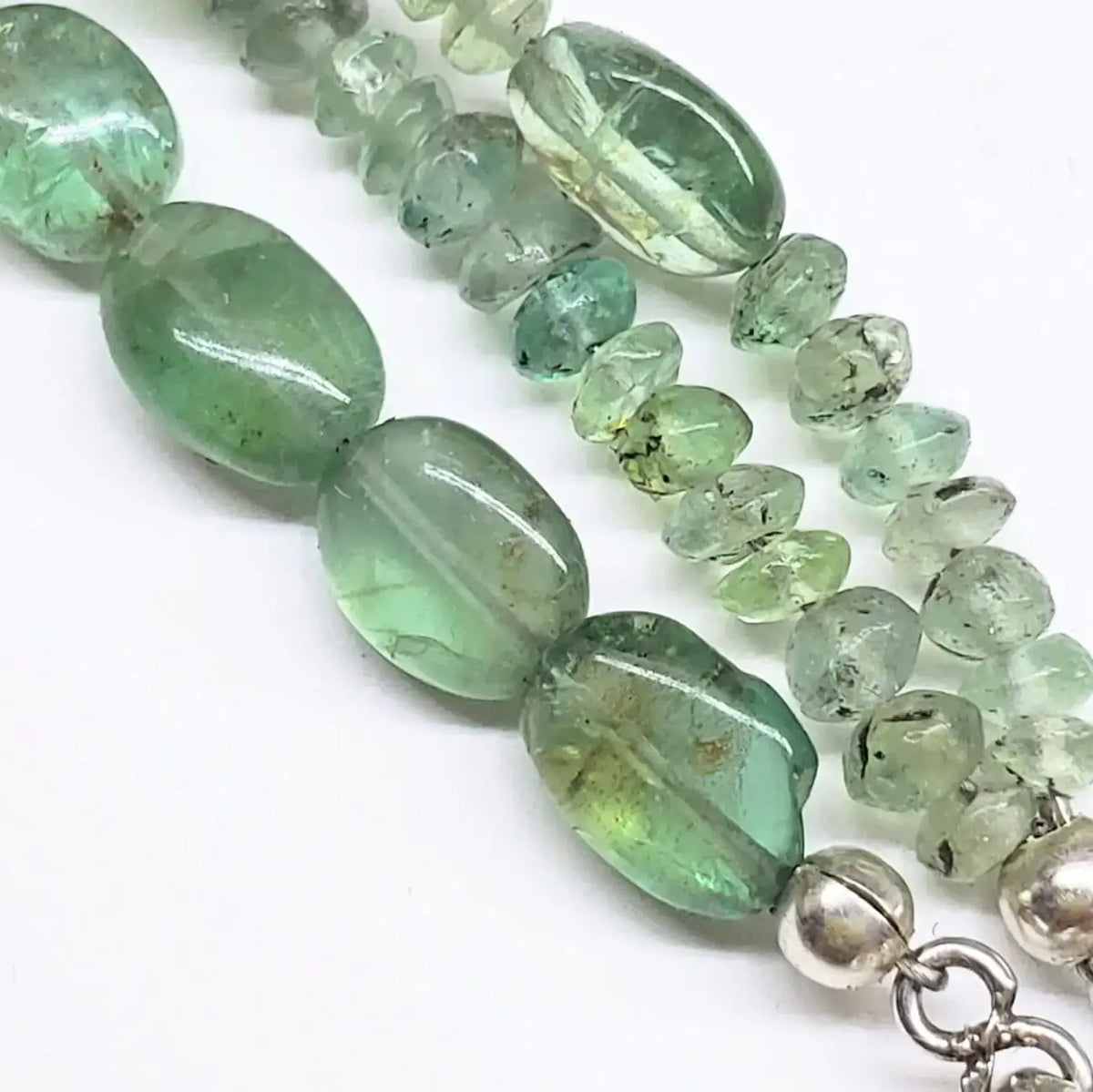 Handmade Labradorite & Kyanite Multi-Strand Statement Necklace — Sterling Silver