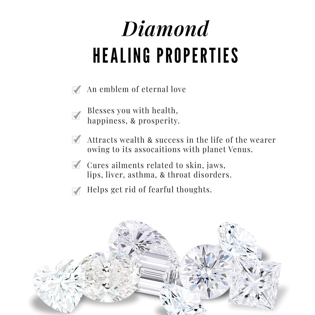 Natural Diamond Infinity Jewelry Set for Women