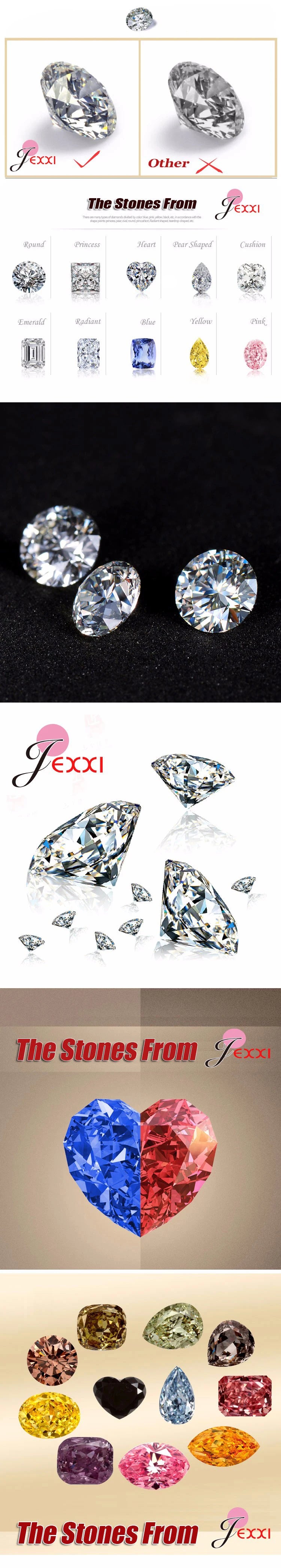 Women Wedding Jewelry Sets Charm Crystal Crooked Cross Pendant Necklaces Earrings Sets Shininy 925 Sterling Silver  Bijoux