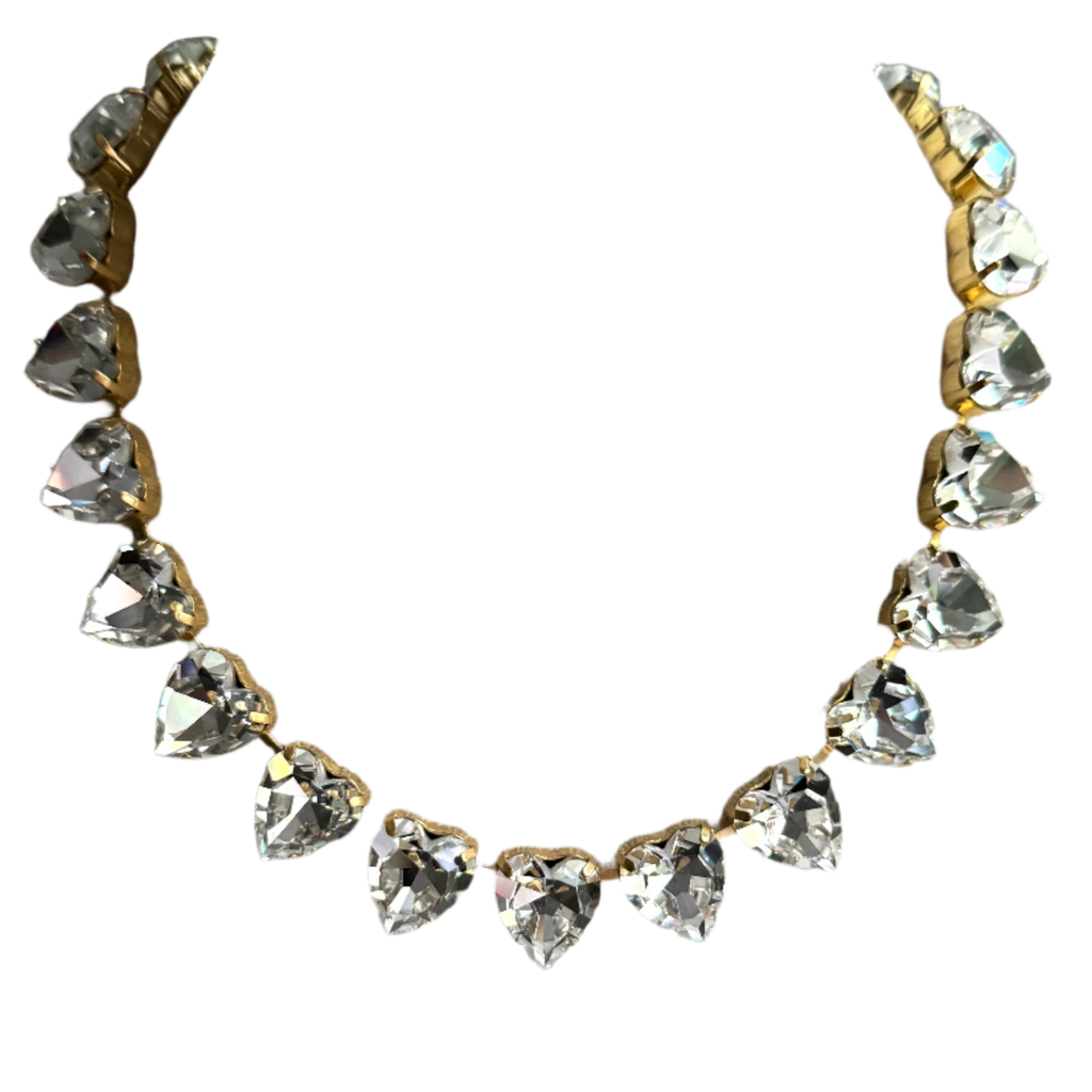 Grace Diamond Crystal Heart Necklace