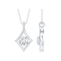 Certified Lab Grown Diamond Geometric Pendant Necklace
