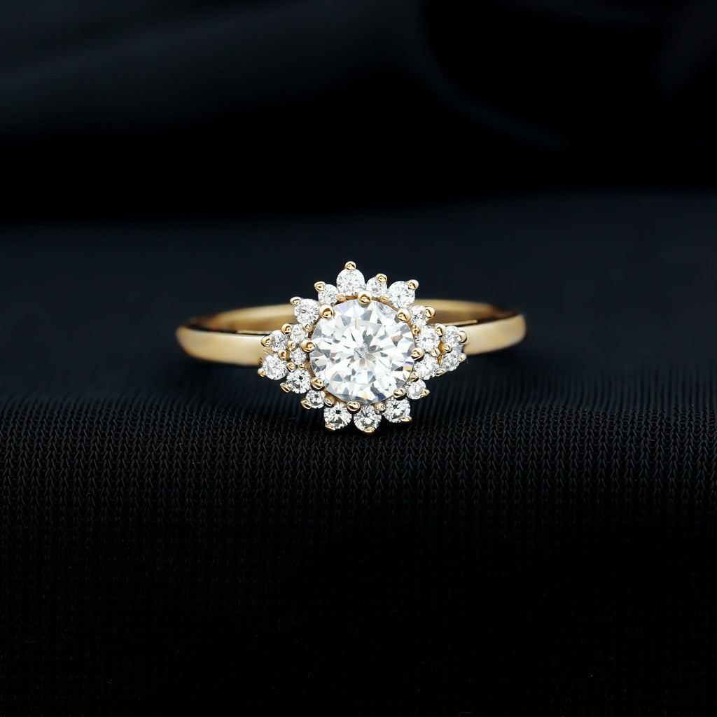 1 Carat IGI Certified Lab Grown Diamond Halo Engagement Ring