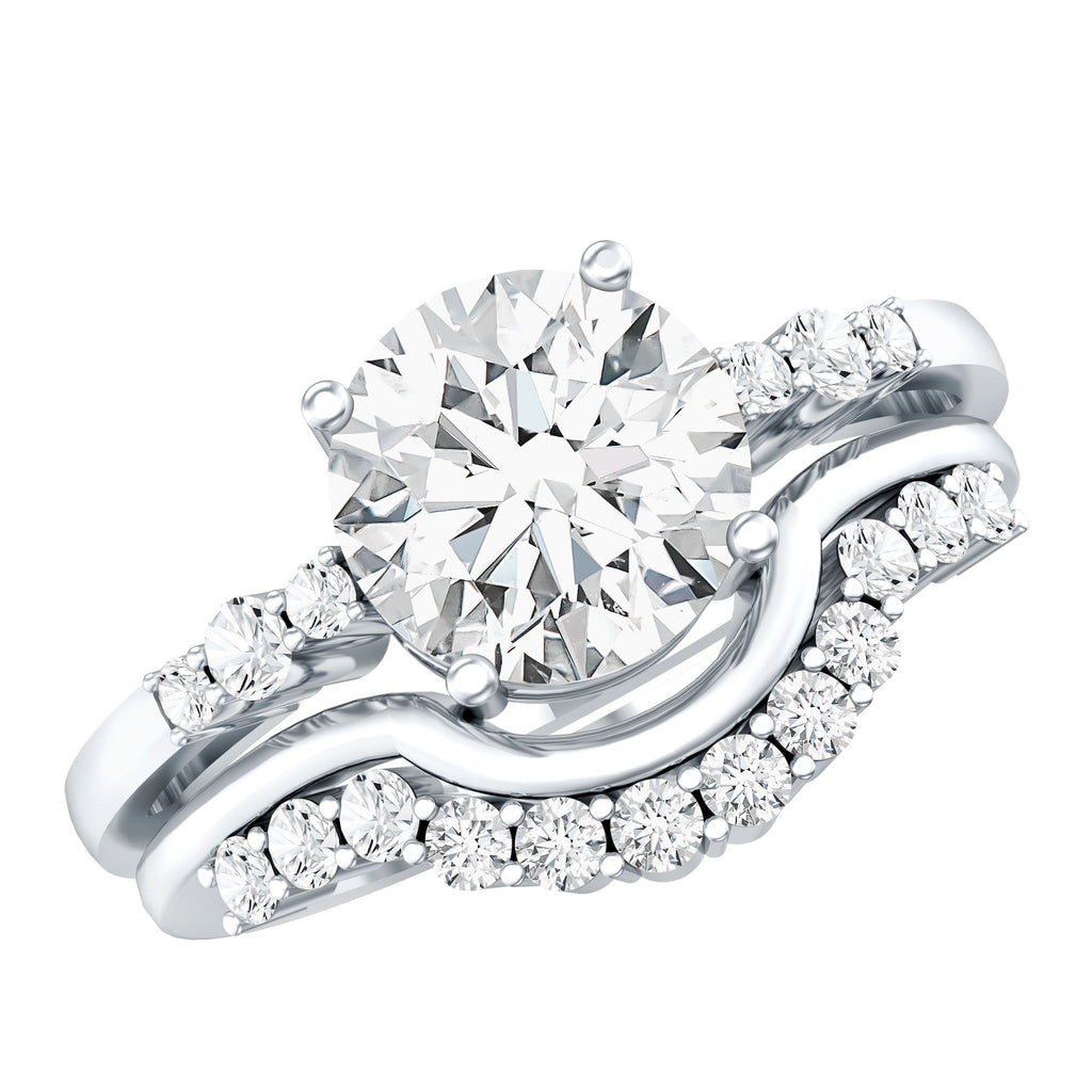 2 Carat IGI Certified Lab Grown Diamond Engagement Ring with Wedding Band