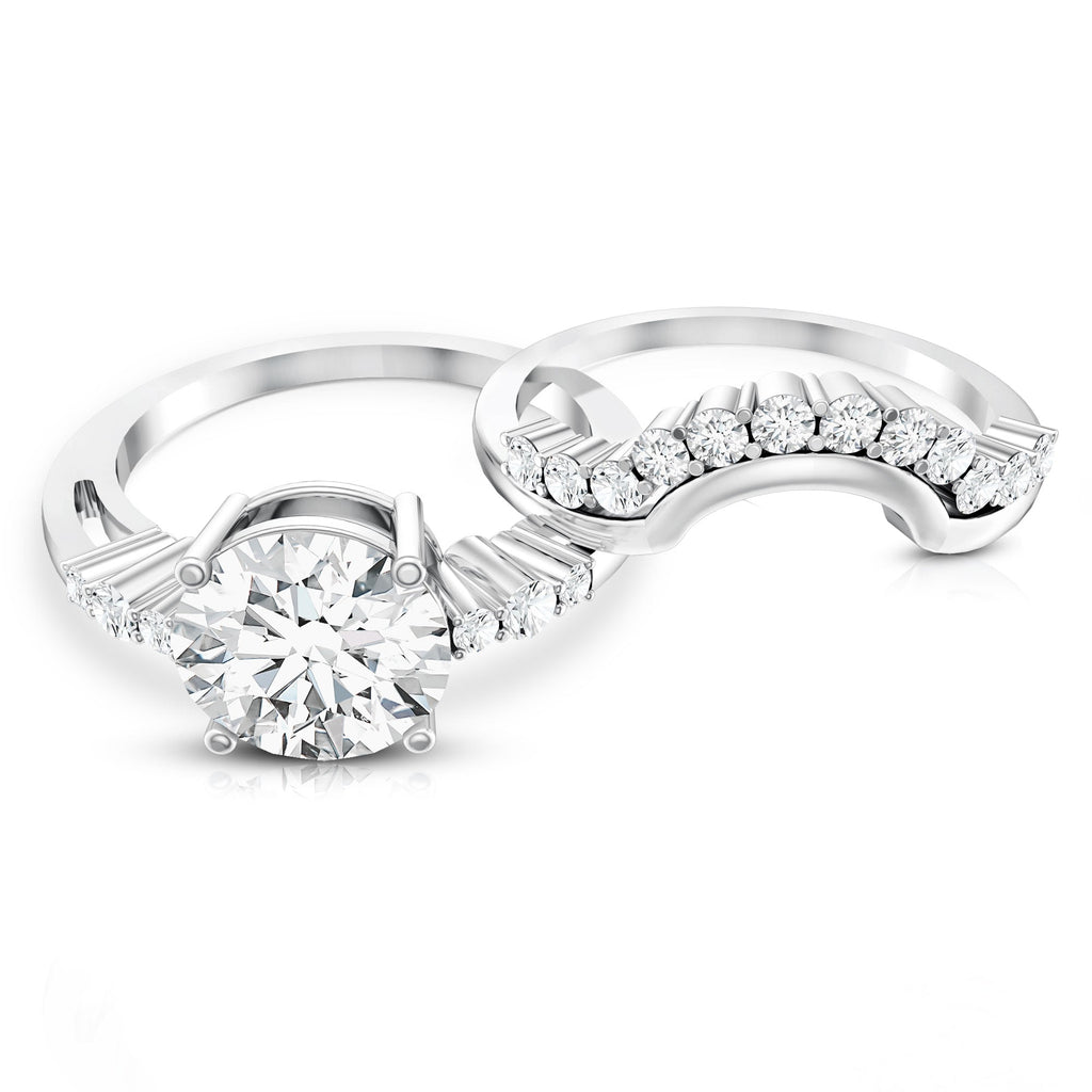 2 Carat IGI Certified Lab Grown Diamond Engagement Ring with Wedding Band