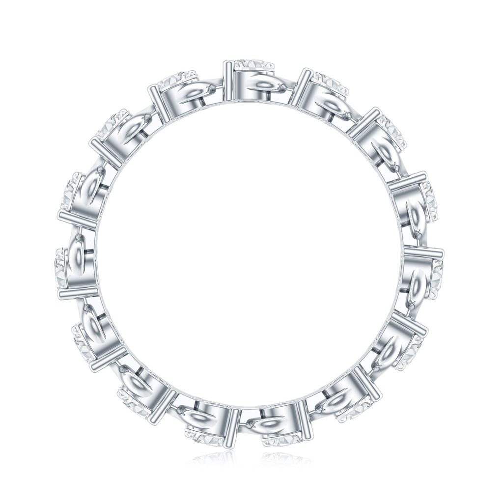 Round Lab-Grown Diamond Eternity Wedding Band