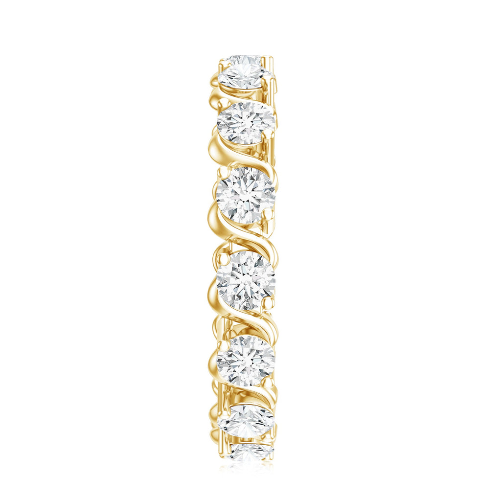 Round Lab-Grown Diamond Eternity Wedding Band