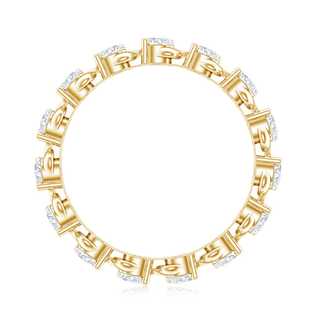 Round Lab-Grown Diamond Eternity Wedding Band