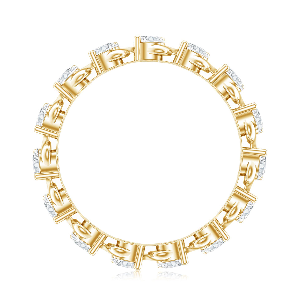 Round Lab-Grown Diamond Eternity Wedding Band