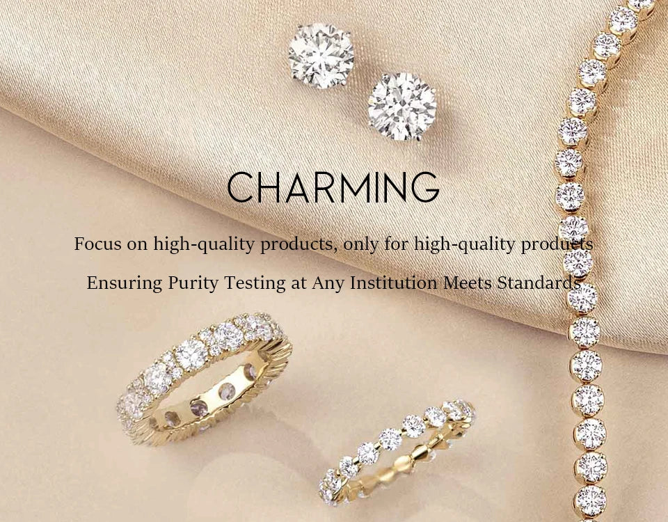 CHARMING Luxury 2.0CT Moissanite Rings Lab Diamond 10*7mm Engagement Wedding Rings 925 Sterling Silver Women Finger Band Jewely