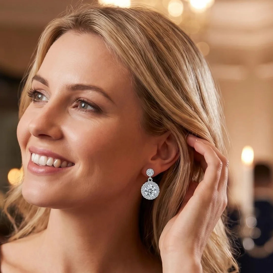 925 Sterling Silver Earrings Exquisite Cute Fashion for Women Wedding Jewelry Classic Female Accessories High Quality Gift Party