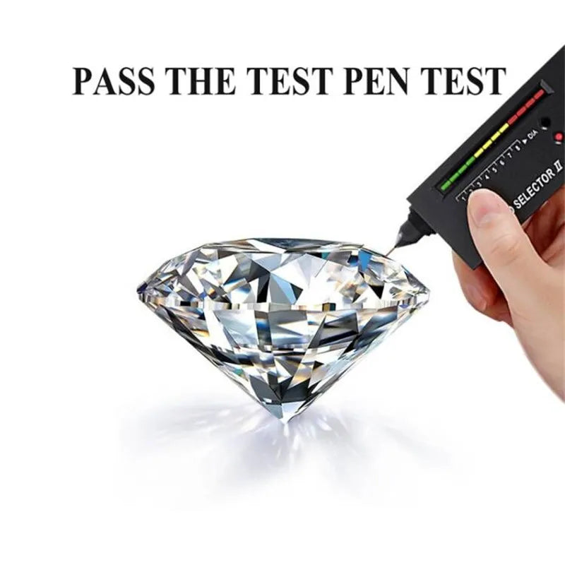 100% Real Moissanite Ring Excellent Heart Cut 1CT Plated Pt950 Platinum Rings Mother's Day Luxury Sterling Silver Jewelry