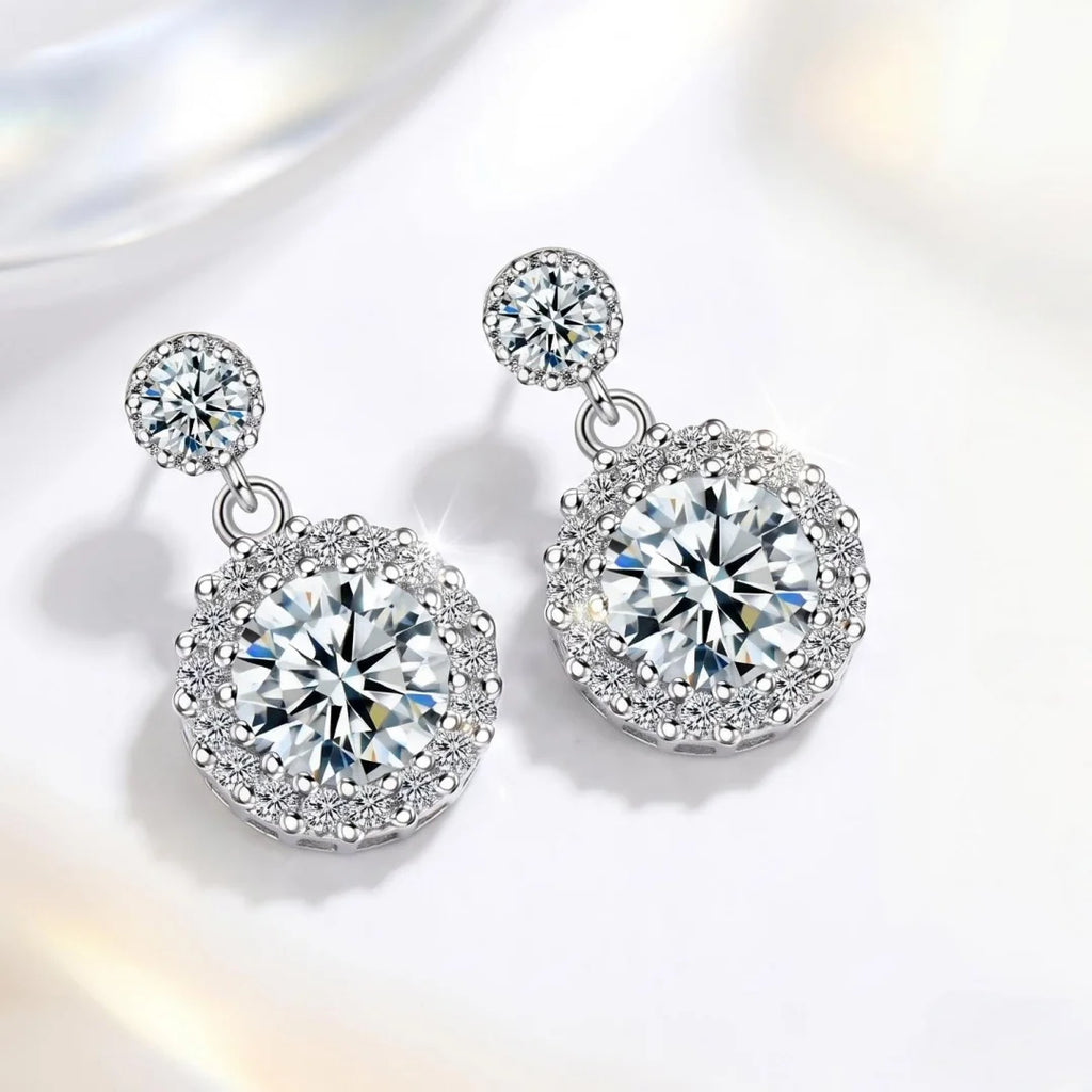 925 Sterling Silver Earrings Exquisite Cute Fashion for Women Wedding Jewelry Classic Female Accessories High Quality Gift Party