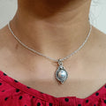 Freshwater Pearl Necklace 925 Sterling Silver Jewelry Handmade Necklace gift for her