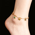 Female Five-pointed Star Anklets Bracelet Bohemian Style Ankle Chain Elegant Foot Jewelry for Women Leg Chain Accessorie