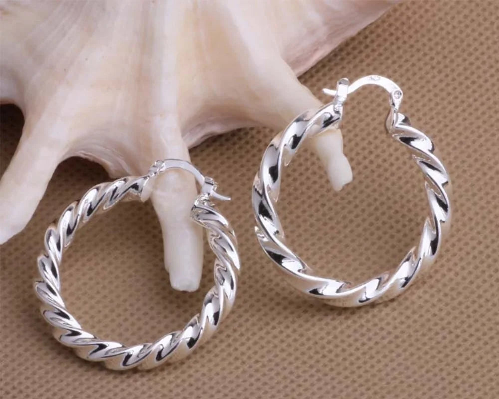 New 925 Sterling Silver Earrings Handmade Earrings Charm Jewelry for Women Wedding Fine Jewelry Gift Engagement High Quality