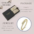 3.4CTW Moissanite Snake Stretch Bangle S925 Sterling Silver Flexible Serpent Bracelet For Women Wedding Party