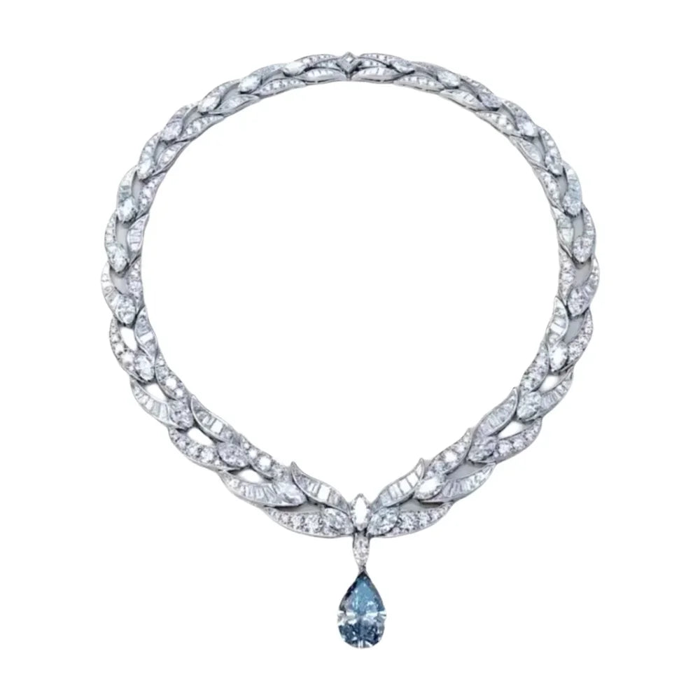Bellux Customized Silver Necklace Luxury Brand Necklaces for Women Silver 925 Moissanite Jewelry Personalized Pendant Necklace