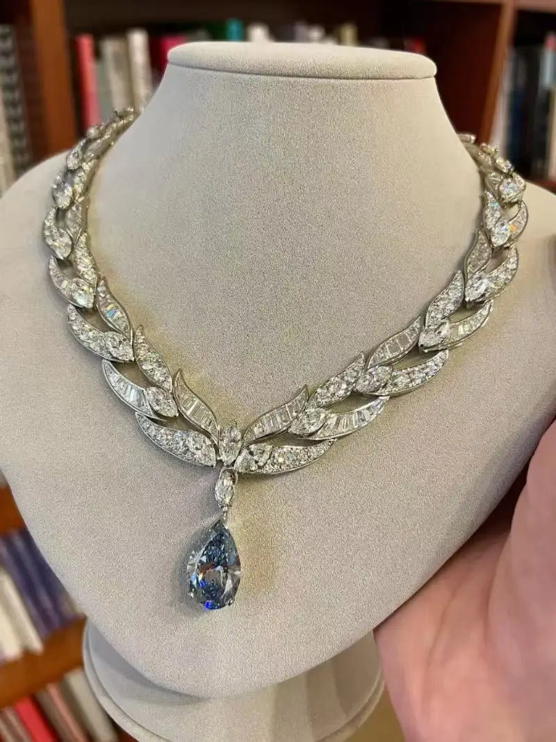 Bellux Customized Silver Necklace Luxury Brand Necklaces for Women Silver 925 Moissanite Jewelry Personalized Pendant Necklace