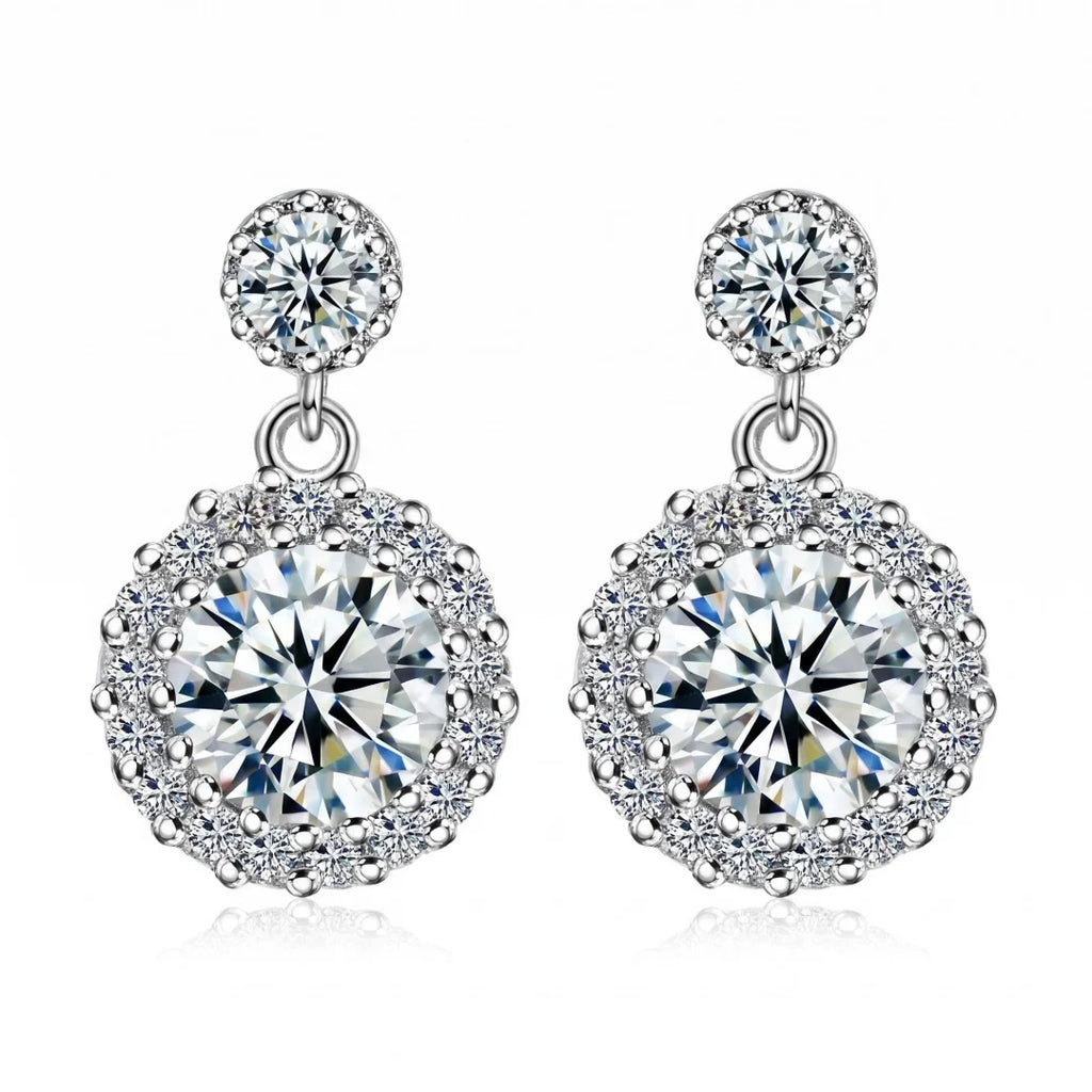 925 Sterling Silver Earrings Exquisite Cute Fashion for Women Wedding Jewelry Classic Female Accessories High Quality Gift Party