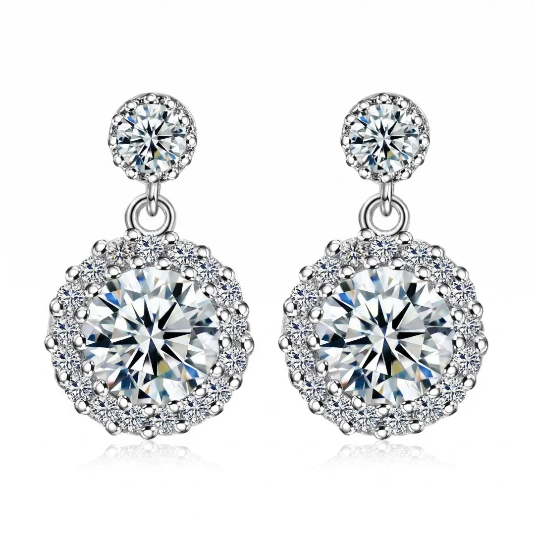 925 Sterling Silver Earrings Exquisite Cute Fashion for Women Wedding Jewelry Classic Female Accessories High Quality Gift Party