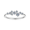 Delicate Full Moissanite Rings For Women 925 Sterling Silver Diamond Wedding Band Women's Stackable Tiny Ring Anniversary Gift