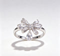 Waterdrop ring for women with adjustable opening. Luxurious yet understated style. Giving a gift to friend