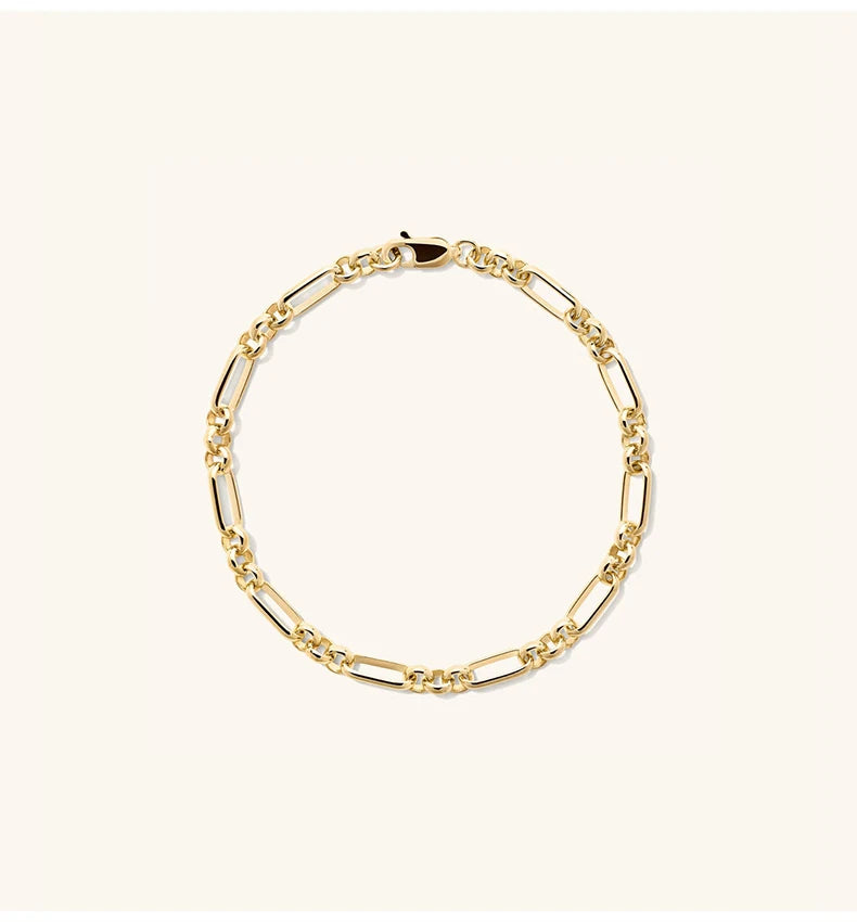 Light Luxury Minimalist 925 Sterling Silver Trendy KUC Fine Jewelry Chains Design Bracelet for Girls Women