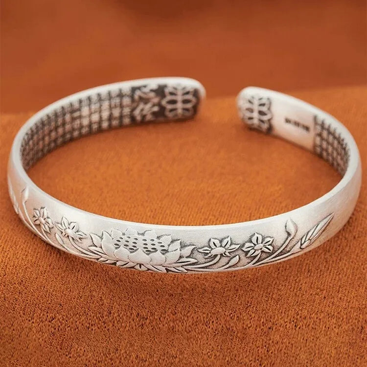 Bracelet Hot Sale Fashion 925 Sterling Silver Round Bangles Trendy Simple Big Bangle for Women Jewelry Gift