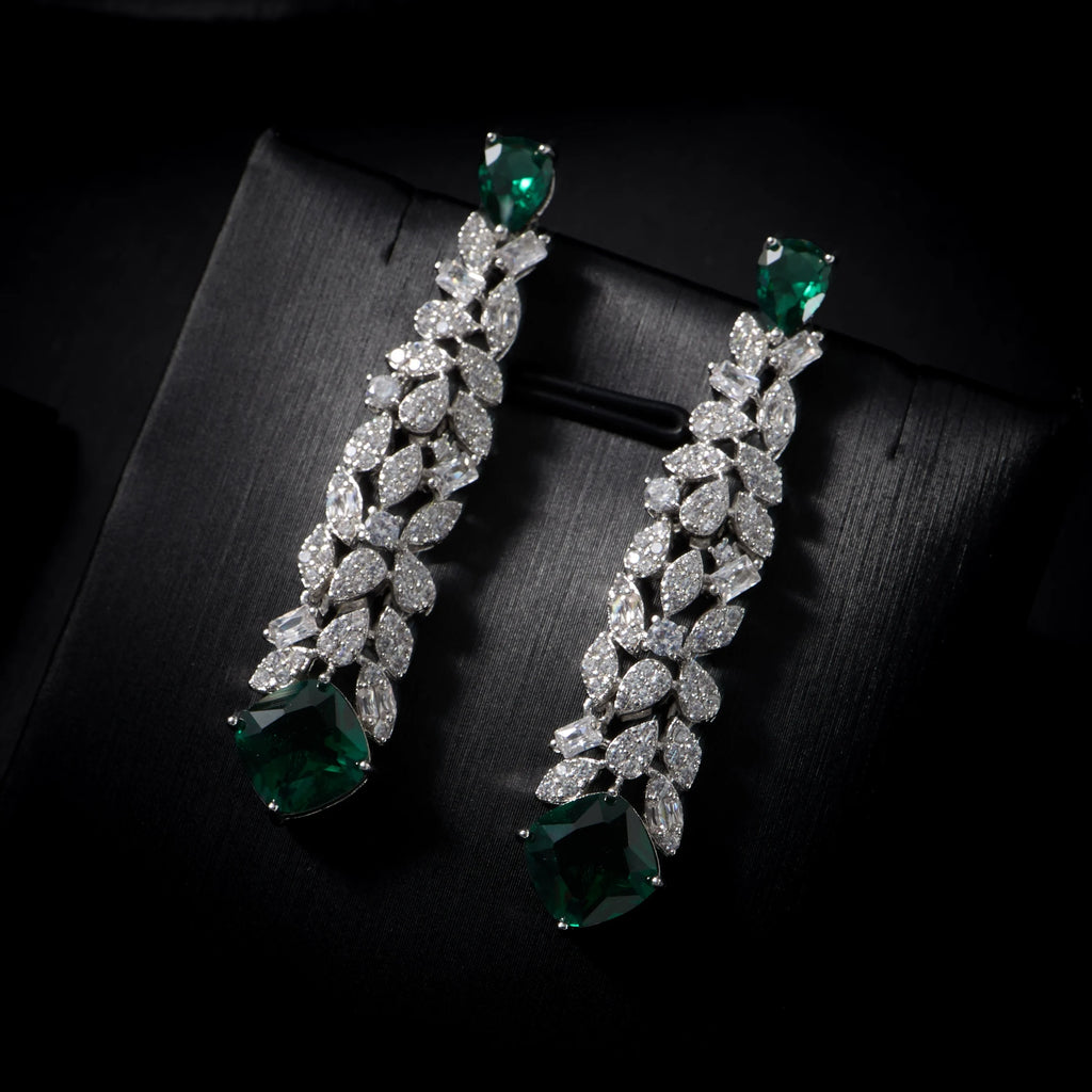 023818 Women Necklace Sets Cubic Zirconia Bridal Jewelry DuBai Saudi Wedding Engagement Party Festival Jewel Accessory