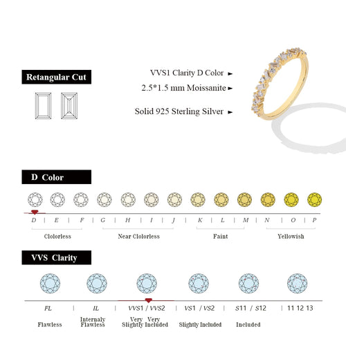 CHARMING Elegant Moissanite Rings Sparkling Lab Diamond 925 Sterling Silver for Women Wedding Band Fine Jewelry Gifts Hot Sale