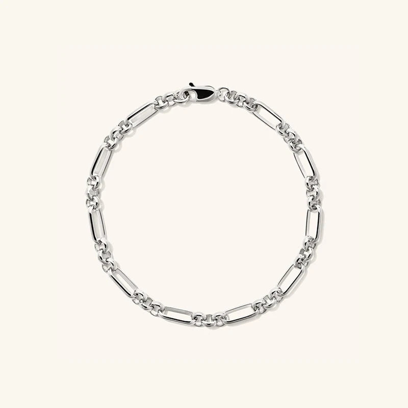 Light Luxury Minimalist 925 Sterling Silver Trendy KUC Fine Jewelry Chains Design Bracelet for Girls Women
