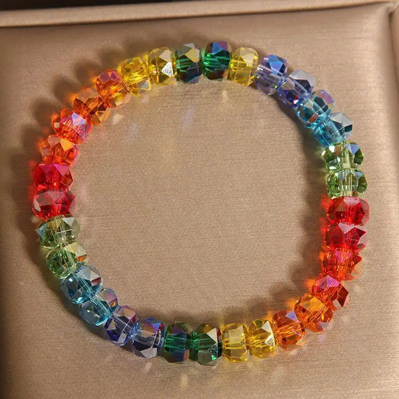 Rainbow Bracelet Women Light Luxury Niche Exquisite High-End Feel Dopamine Crystal Bracelet Gift For Students And Best