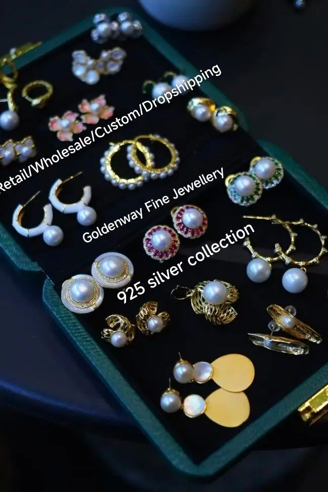 Certificated 3pcs Aurora Luster Freshwater Pearl Jewelry Set 8-9m Natural White Round Pearl Ear Stud & Pendant Chain Necklaces