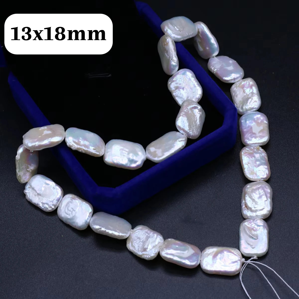 13x18mm Natural Pearl Baroque Freshwater Pearl Rectangular Beads for Jewelry Making DIY Necklace Earrings Bracelets Accessories