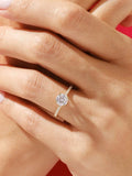DWJ 2 Carat Gorgeous Round Moissanite Diamond Rings For Women Real 925 Sterling Silver Engagement Wedding Luxury Fine Jewelry