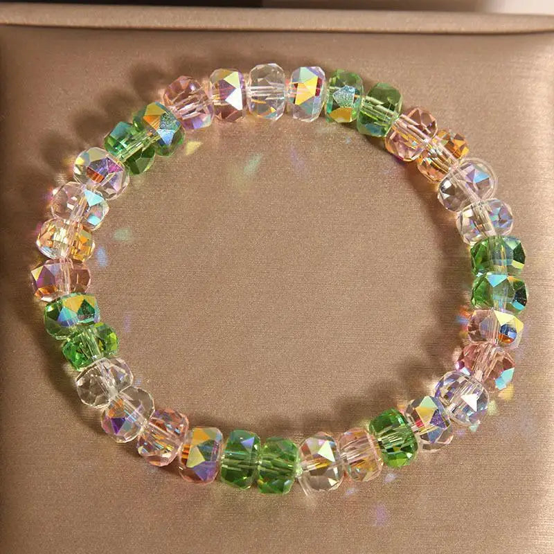 Rainbow Bracelet Women Light Luxury Niche Exquisite High-End Feel Dopamine Crystal Bracelet Gift For Students And Best