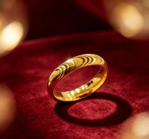 999 real gold rings for couples 24k pure gold finger ring 5d yellow gold ring wedding jewelry Giving a gift to friend