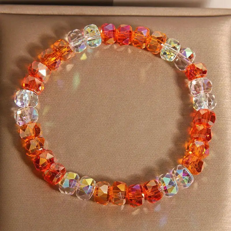 Rainbow Bracelet Women Light Luxury Niche Exquisite High-End Feel Dopamine Crystal Bracelet Gift For Students And Best