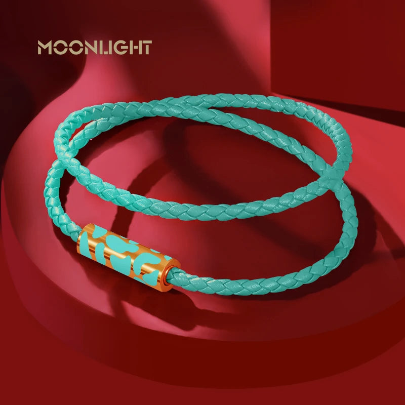 Classics Leopard Bracelets Double Layer Bracelets for Women Stainless Steel Leather Bracelet Female Fashion Jewelry Couple Gift