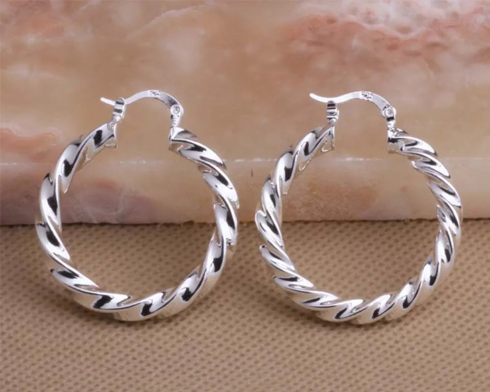 New 925 Sterling Silver Earrings Handmade Earrings Charm Jewelry for Women Wedding Fine Jewelry Gift Engagement High Quality
