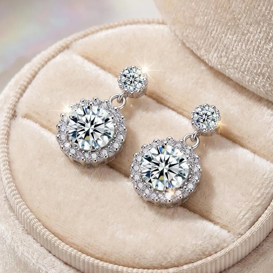925 Sterling Silver Earrings Exquisite Cute Fashion for Women Wedding Jewelry Classic Female Accessories High Quality Gift Party