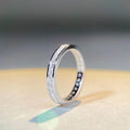 18K white gold versatile and layered tail ring gift for your girlfriend, daily moissanite diamond white gold Pt950 high jewelry