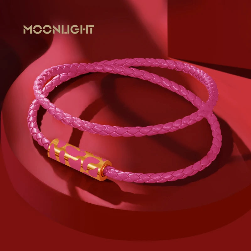 Classics Leopard Bracelets Double Layer Bracelets for Women Stainless Steel Leather Bracelet Female Fashion Jewelry Couple Gift