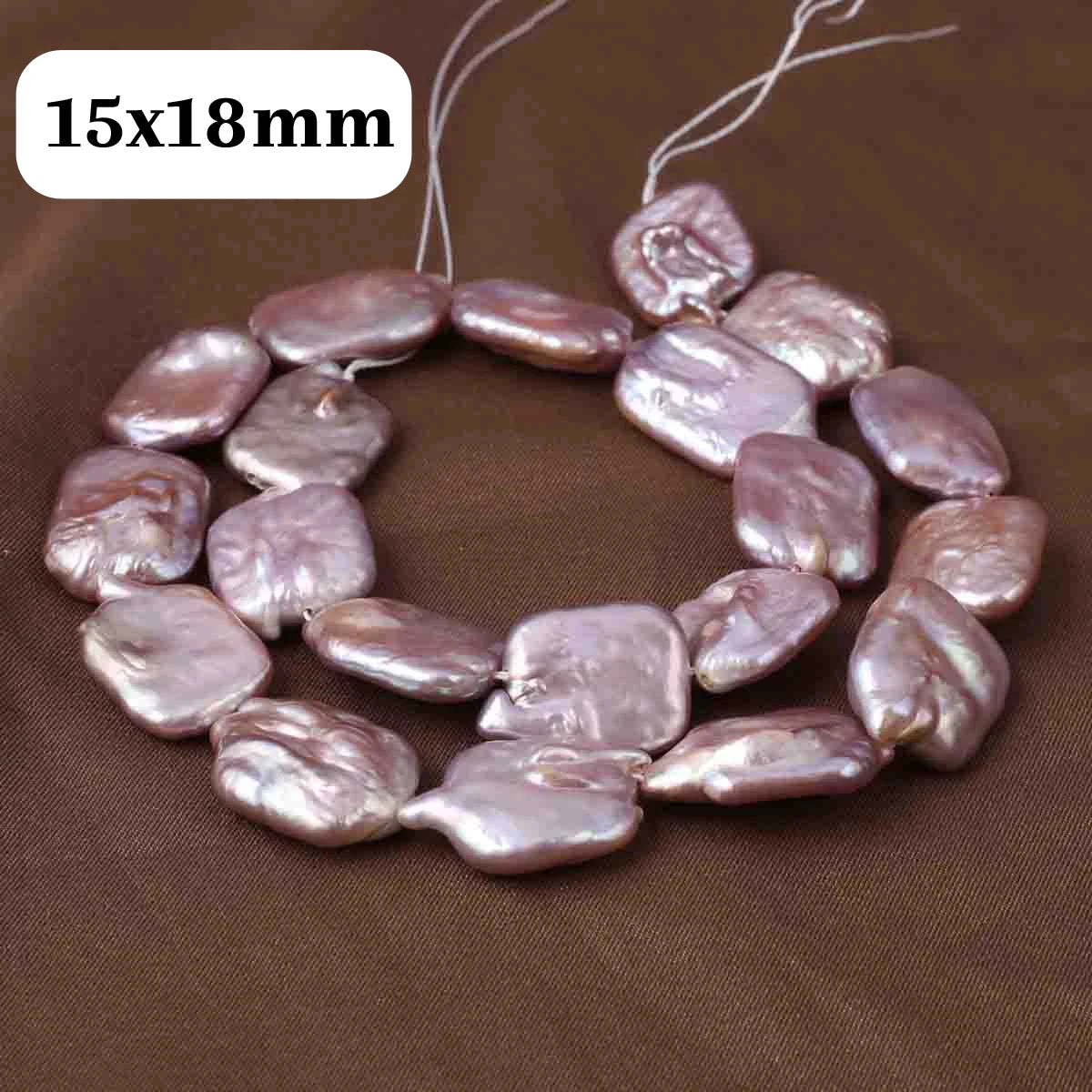13x18mm Natural Pearl Baroque Freshwater Pearl Rectangular Beads for Jewelry Making DIY Necklace Earrings Bracelets Accessories