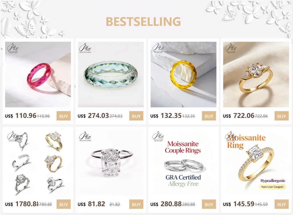 Jewelry Set Moissanite Jewelry Set Pear-shaped It Includes Ring Necklace & Earrings Suitable for Weddings and Ideal As A Gift