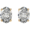 MUSHAN Custom Jewelry 18k Gold Stud Earrings 2ct Diamond 2 carats Lab Grown Diamonds Earrings Ear Pin IGI Certificated Jewelry