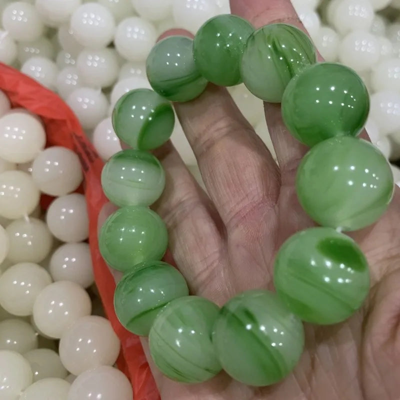 Buddha Bead Bracelet Round Bead Men's and Women's Bracelet Gift
