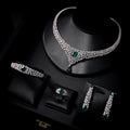 023818 Women Necklace Sets Cubic Zirconia Bridal Jewelry DuBai Saudi Wedding Engagement Party Festival Jewel Accessory